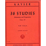 KAYSER 36 STUDIES OP 20 PER VIOLA