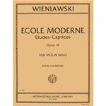 WIENIAWSKI  ECOLE MODERNE STUDI - CAPRICCI OP.10 PER VIOLINO SOLO (GALAMIAN)