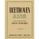 BEETHOVEN 32 SONATE VOLUME 3 PER PIANOFORTE