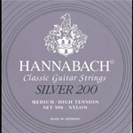 HANNABACH VIOLA SET CORDE TENSIONE MEDIUM / HIGH   SILVER200 PER CHITARRA CLASSICA