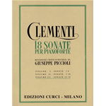 CLEMENTI 18 SONATE PER PIANOFORTE VOLUME 3 
