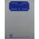PONCE VESPERTINA Y MATINAL PER CHITARRA