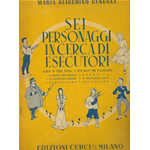 GIACCHINO SEI PERSONAGGI  IN CERCA  DI ESECUTORI ALBUM DI PEZZI FACILI A DUE MANI PER PIANOFORTE