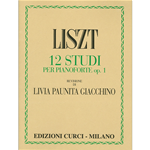 LISZT 12 STUDI OP.1  PER PIANOFORTE