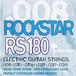 GALLI RS180 ROCK STAR SET CORDE PER CHITARRA ELETTRICA SCALATURA 008 - 039