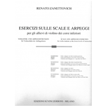 ZANETTOVICH ESERCIZI SULLE SCALE E ARPEGGI VOLUME 1 PER VIOLINO