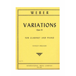 WEBER VARIAZIONI OP.33 PER CLARINETTO E PIANOFORTE