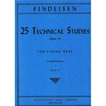 FINDEISEN 25 TECHNICAL STUDIES OP.14 VOLUME 3  PER CONTRABBASSO