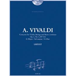 VIVALDI CONCERTO OP.3  N.3 RV310 PER VIOLINO E PIANOFORTE IN SOL MAGGIORE CON CD