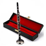 MINIATURA CLARINETTO CON SUPPORTO E ASTUCCIO