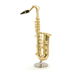 MINIATURA SAX TENORE CON SUPPORTO E ASTUCCIO