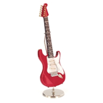 MINIATURA CHITARRA ELETTRICA CON SUPPORTO E ASTUCCIO