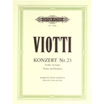 VIOTTI CONCERTO N.23 IN SOL MAGGIORE PER VIOLINO E PIANOFORTE