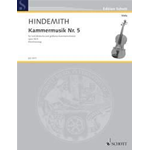 HINDEMITH KAMMERMUSIK N.5 OP.36 N.4 PER VIOLA E PIANOFORTE