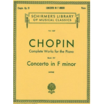 CHOPIN CONCERTO IN F MINOR PER PIANOFORTE SOLO