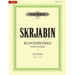 SKRIABIN KLAVIERWERKE PIANO WORKS I ETUDES OP.8 ,42 ,65 - URTEXT