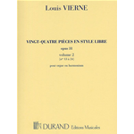 VIERNE 24 PIECES EN STYLE LIBRE OP.31 VOLUME 2 PER ORGANO
