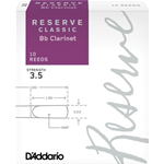 D'ADDARIO RESERVE CLASSIC ANCE N.3 1/2 PER CLARINETTO SIB (10 PZ)