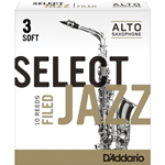 D'ADDARIO SELECT JAZZ ANCE N.3 SOFT FILED PER SAX ALTO (10 PZ)