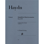 HAYDN SAMTLIECHE KLAVIERSONSTEN VOLUME 3 PER PIANOFORTE