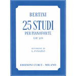 BERTINI 25 STUDI OP.29 PER PIANOFORTE