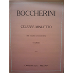 BOCCHERINI CELEBRE MINUETTO PER PIANOFORTE