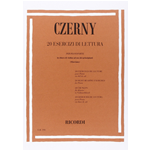 CZERNY 20 ESERCIZI DI LETTURA PER PIANOFORTE