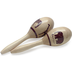 WOODEN COPPIA MARACAS AFRICA