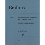 BRAHMS VARIAZIONI SU UN TEMA DI PAGANINI OP35 PER PIANOFORTE