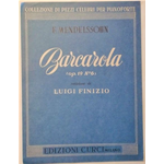 MENDELSSOHN BARCAROLA PER PIANOFORTE