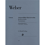 WEBER AUSGEWAHLTE KLAVIERWERKE KONZERTSTUCKE VARIATIONEN