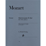 MOZART SONATA IN RE KV311 PER PIANOFORTE
