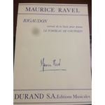 RAVEL RIGAUDON PER PIANOFORTE