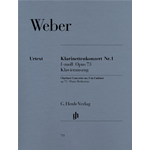 WEBER KLARINETTENKONZERT IN FA MINORE N.1 OP.73 PER CLARINETTO E PIANOFORTE