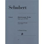 SCHUBERT SONATA IN SIB. PER PIANOFORTE