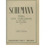 SCHUMANN TEMA CON VARIAZIONE SUL NOME " A-BBEGG "  OP.1 PER PIANOFORTE