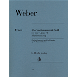 WEBER KLARINETTENKONZERT N.2 OP.74 IN MI BEMOLLE PER CLARINETTO E PIANOFORTE