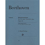 BEETHOVEN KLAVIERSONATEN NR.9 E-DUR - NR.10  G-DUR OPUS 14 (OP.14 N.1 E N.2)