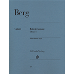 BERG  KLAVIERSONATE OPUS 1