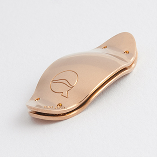 LEFREQUE RED BRASS GOLDPLATED ROSE 33MM