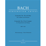 BACH CONCERTO N.2 IN MI MAGGIORE BWV 1053 PER 2 PIANOFORTI
