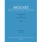 MOZART COSI' FAN TUTTE RIDUZIONE PER CANTO E PIANOFORTE (COPERTINA RILEGATA)
