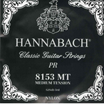 HANNABACH NERA 3 CORDA SOL IN NYLON PER CHITARRA CLASSICA MEDIUM TENSION