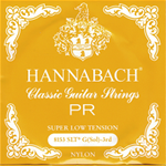 HANNABACH GIALLA 3 CORDA SOL IN NYLON PER CHITARRA CLASSICA TENSIONE SUPER LOW ARGENTATA SERIE 815
