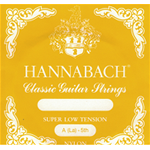 HANNABACH GIALLA 5 CORDA LA IN NYLON PER CHITARRA CLASSICA TENSIONE SUPER LOW ARGENTATA SERIE 815