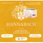 HANNABACH GIALLA 5 CORDA LA  PER CHITARRA CLASSICA TENSIONE SUPER LOW SERIE 800