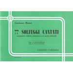 MANZI 77  SOLFEGGI CANTATI MANOSCRITTI, DIFFICILI, POLIRITMICI E DI MEDIA DIFFICOLTA VOLUME 3
