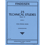 FINDEISEN 25 TECHNICAL STUDIES OP.14 VOLUME 1 PER CONTRABBASSO
