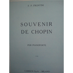 FRONTINI SOUVENIR DE CHOPIN PER PIANOFORTE