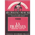 VERDI LA TRAVIATA ATTO III PRELUDIO TRASCRIZIONE FACILE DI HARRY BENDLER PER PIANOFORTE